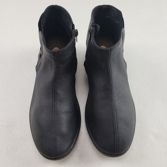 Arcopedico Ardales Lytech Ankle Boot Womens 9.5-10 EU 41 Black Side Zip Vegan - Picture 5 of 13